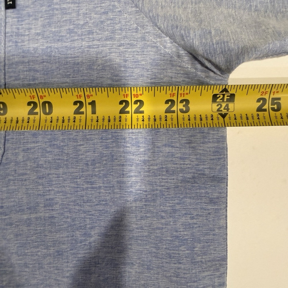 Molokai Surf Co Shirt Men's XL Blue Heather Casual Button Down Short Sleeve - Picture 7 of 9
